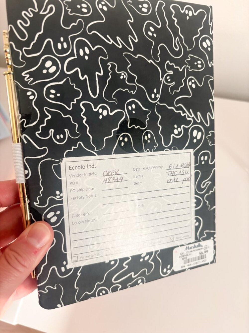 Mini Ghost Pattern Journal - Picture 4 of 4